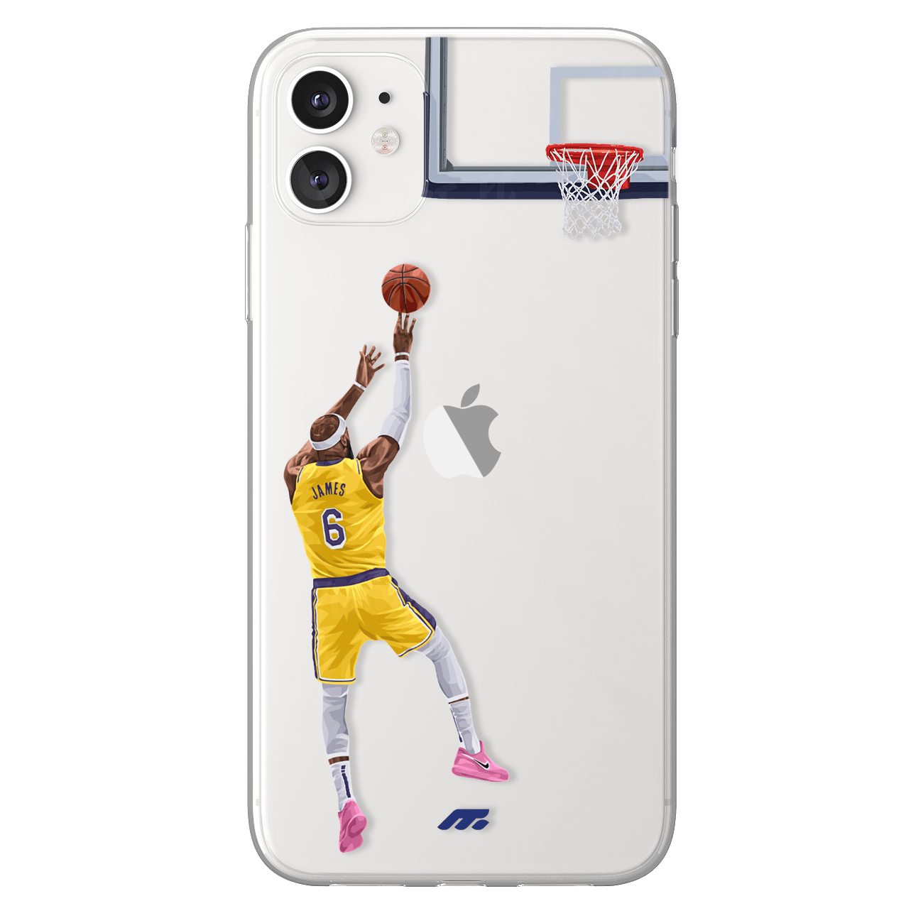 Lebron James phone case Los Angeles Lakers NBA clear phone case for smartphone
