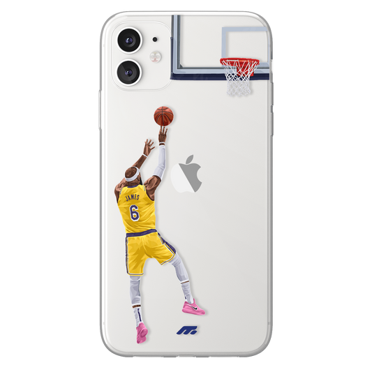 Lebron James phone case Los Angeles Lakers NBA clear phone case for smartphone