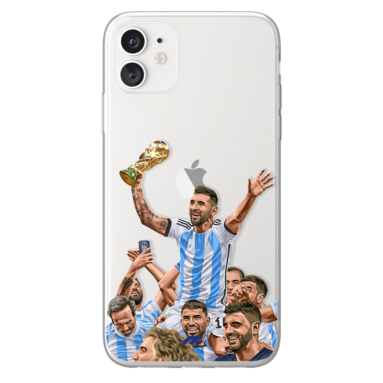 Albiceleste phone case Argentina International football clear phone case for smartphone