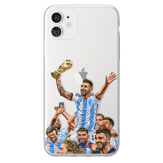 Albiceleste phone case Argentina International football clear phone case for smartphone