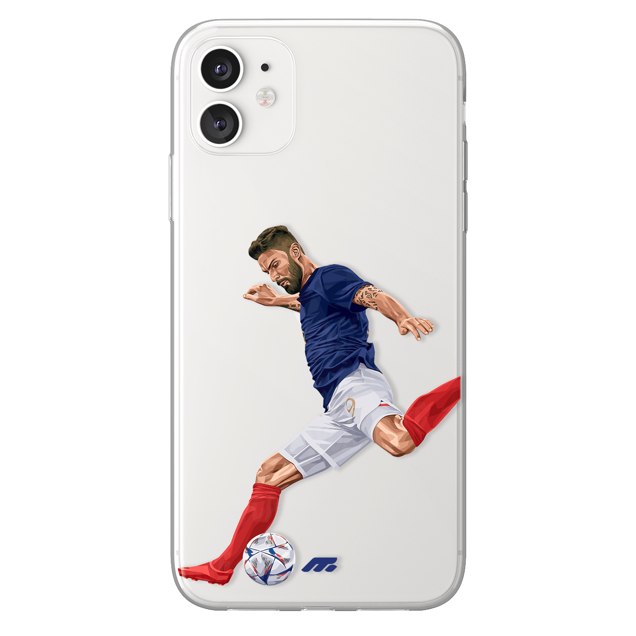 Olivier Giroud phone case Equipe de France International football clear phone case for smartphone