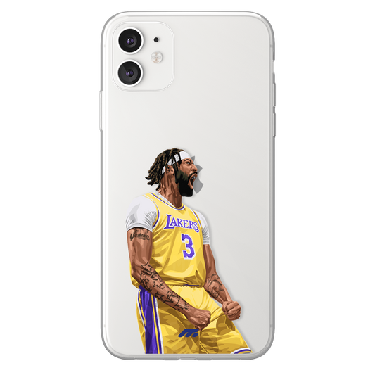 Anthony Davis phone case Los Angeles Lakers NBA clear phone case for smartphone