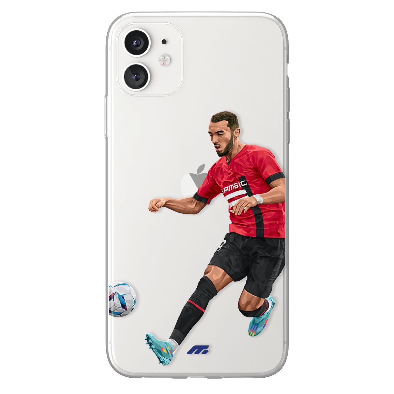 Amine Gouiri phone case Stade Rennais Football Club Ligue 1 clear phone case for smartphone