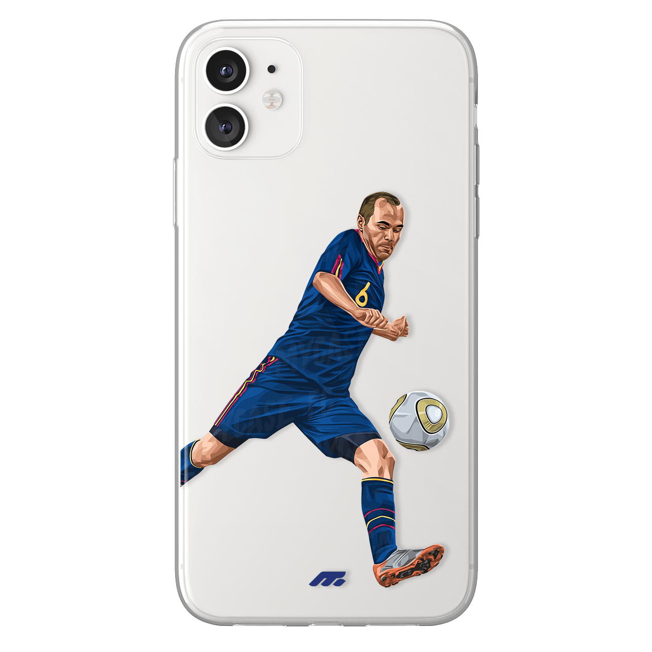 Iniesta phone case Spain International football clear phone case for smartphone