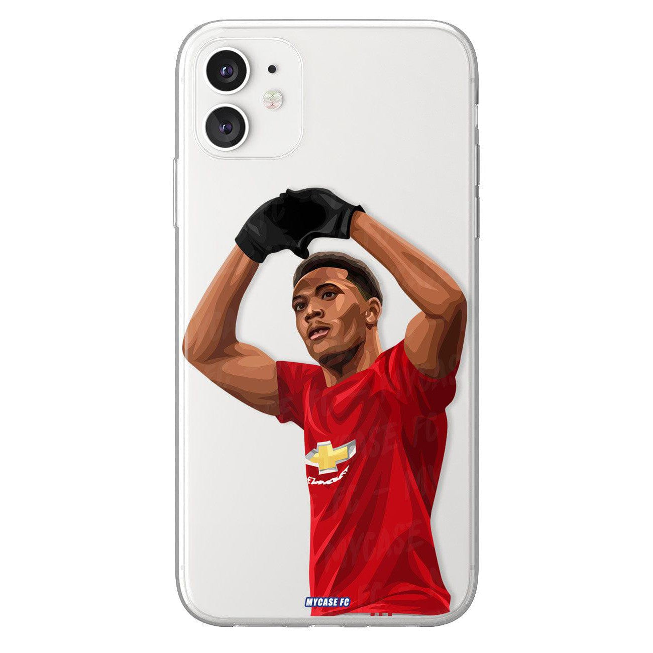 Martial phone case Manchester United Premier League clear phone case for smartphone