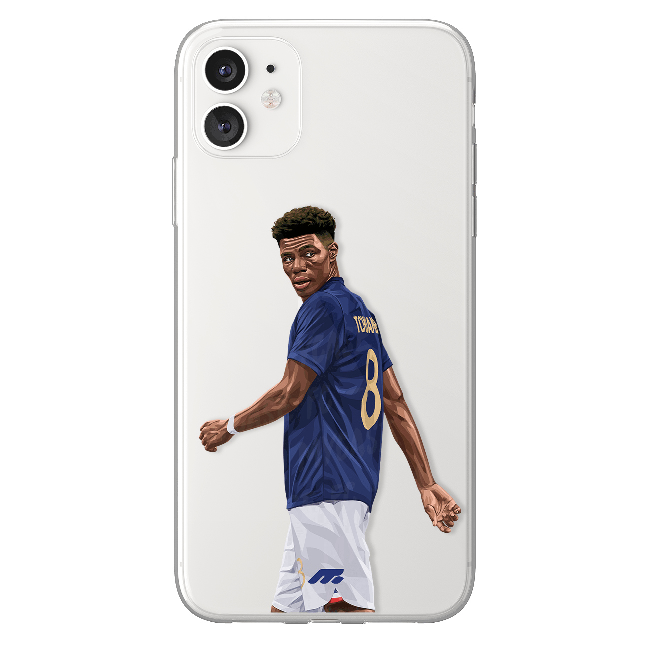 Tchouameni phone case Equipe de France International football clear phone case for smartphone