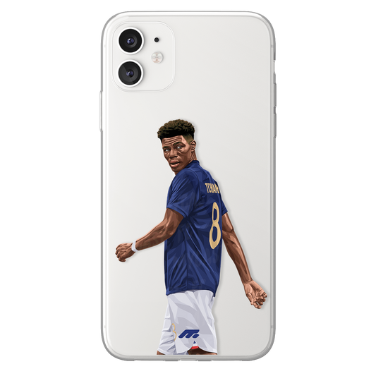 Tchouameni phone case Equipe de France International football clear phone case for smartphone