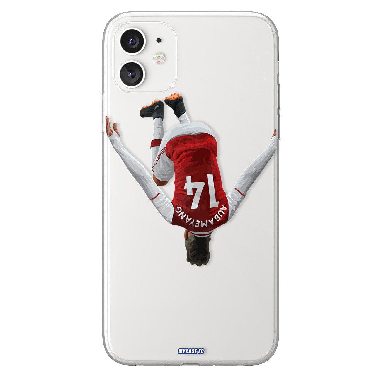 Aubameyang phone case Arsenal FC Premier League clear phone case for smartphone