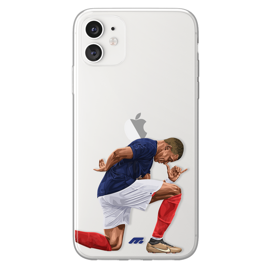 Kylian Mbappé phone case Equipe de France International football clear phone case for smartphone
