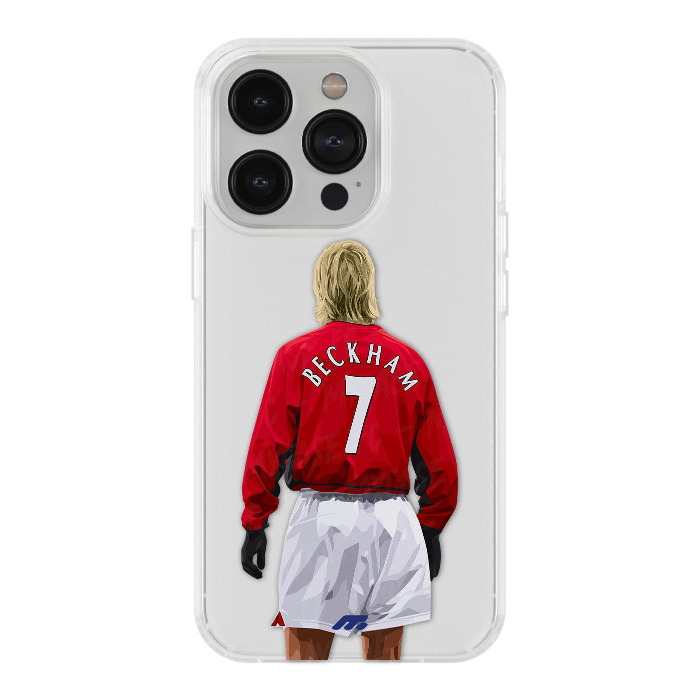 David Beckham phone case Manchester United Premier League clear phone case for smartphone