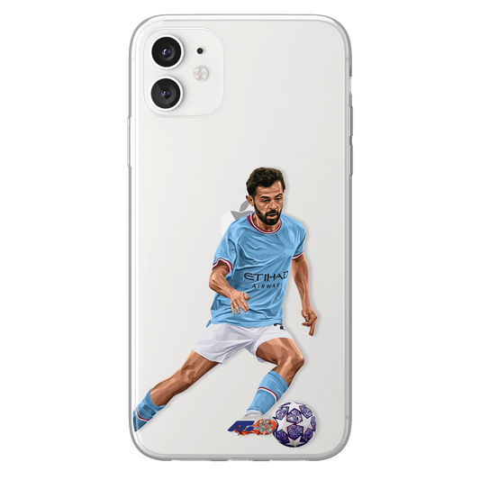 Bernardo Silva phone case Manchester City Premier League clear phone case for smartphone