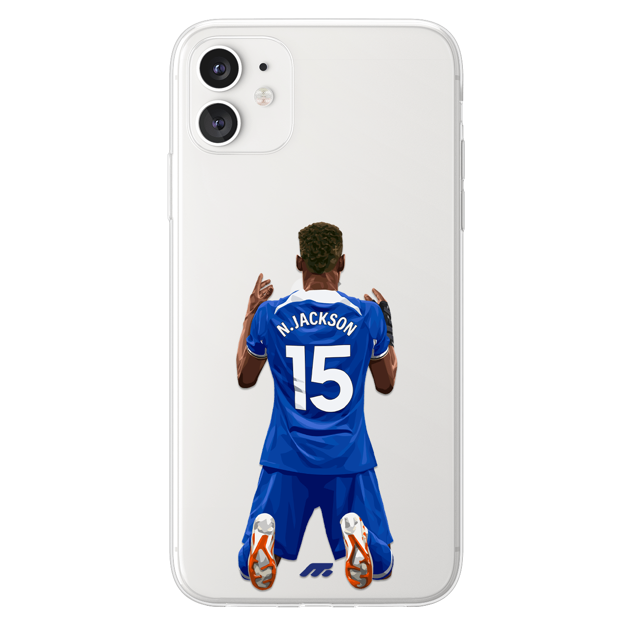Nicolas Jackson phone case Chelsea FC Premier League clear phone case for smartphone