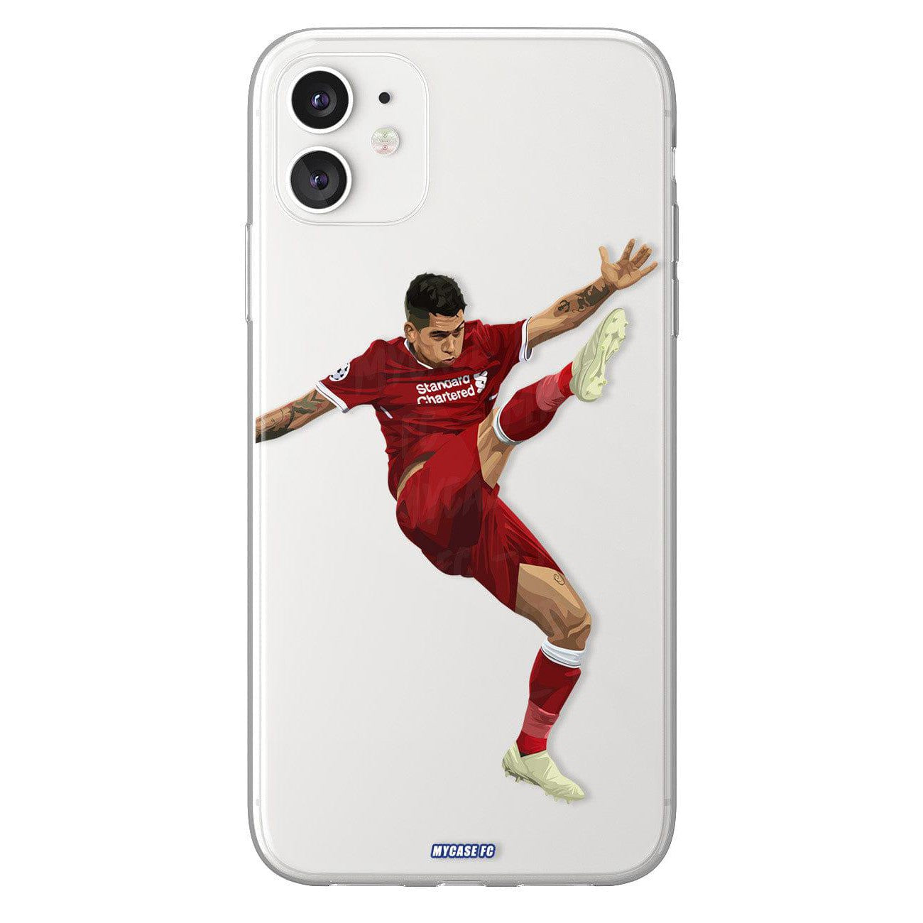 Roberto Firmino phone case Liverpool Football Club Premier League clear phone case for smartphone
