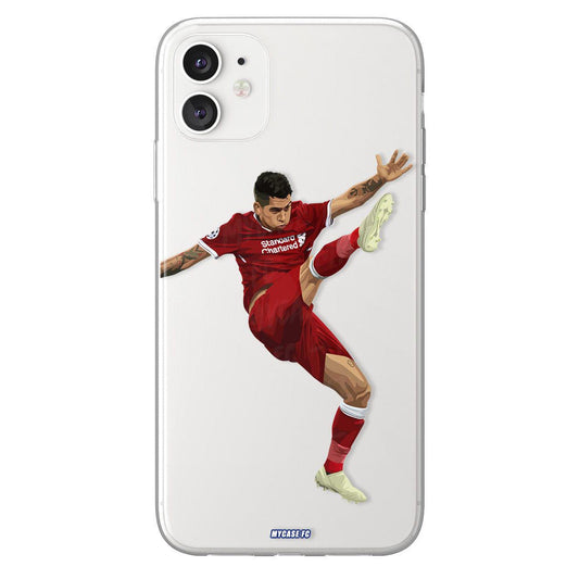 Roberto Firmino phone case Liverpool Football Club Premier League clear phone case for smartphone