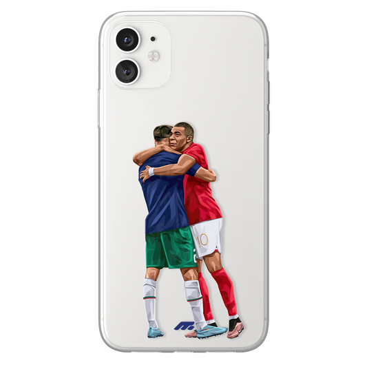 Hakimi & Mbappé phone case Marocco International football clear phone case for smartphone