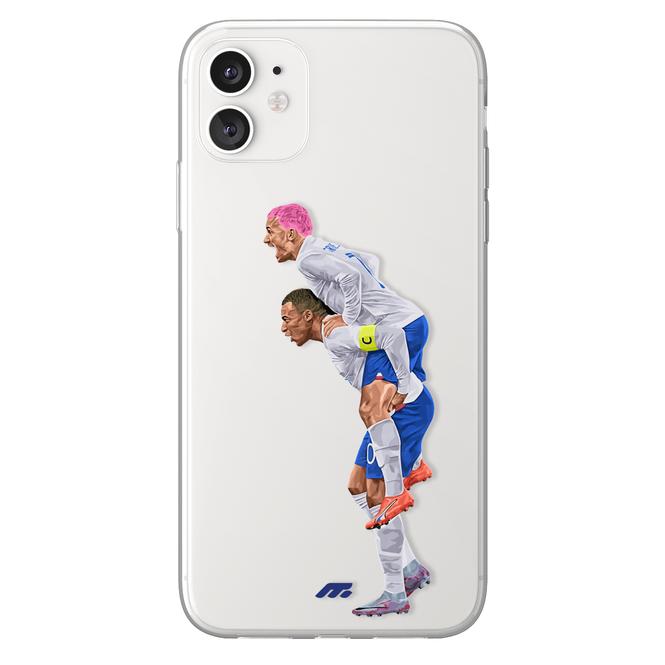 Grizou & Kylian phone case Equipe de France International football clear phone case for smartphone