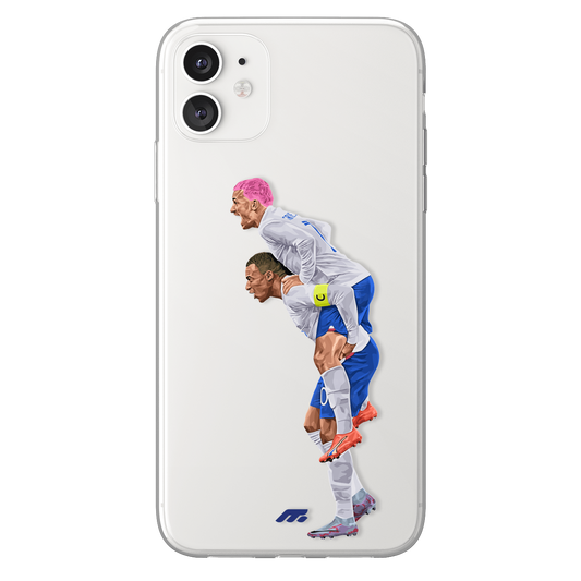Grizou & Kylian phone case Equipe de France International football clear phone case for smartphone