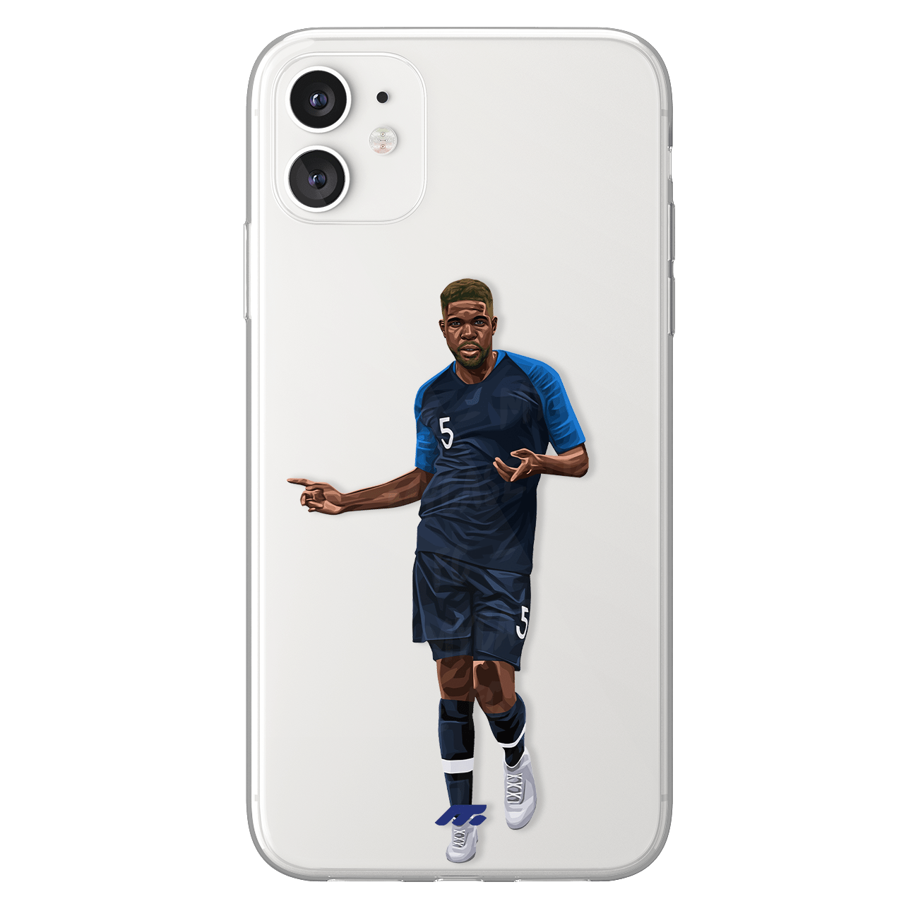 Samuel Umtiti phone case Equipe de France International football clear phone case for smartphone