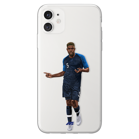 Samuel Umtiti phone case Equipe de France International football clear phone case for smartphone