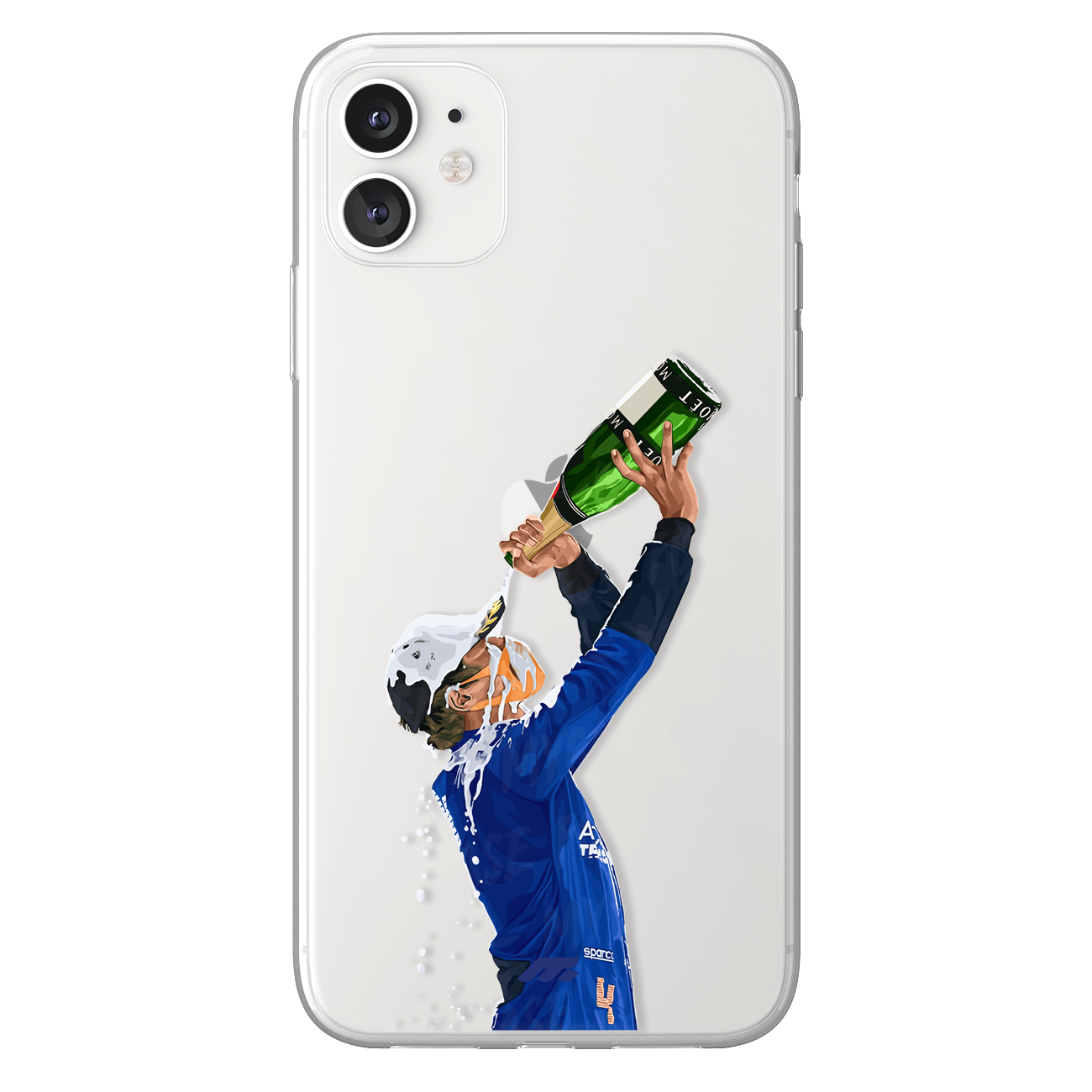 Lando Norris phone case McLaren Formula 1 clear phone case for smartphone