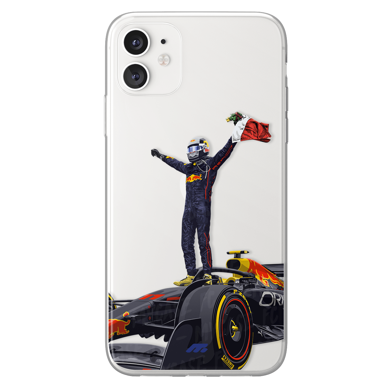 Sergio Perez phone case RedBull Formula 1 clear phone case for smartphone