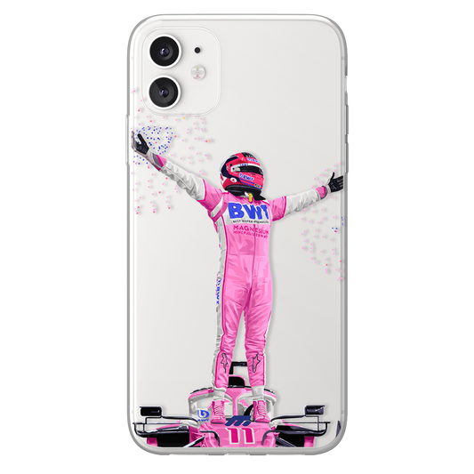 Sergio Perez phone case Racing Point Formula 1 clear phone case for smartphone