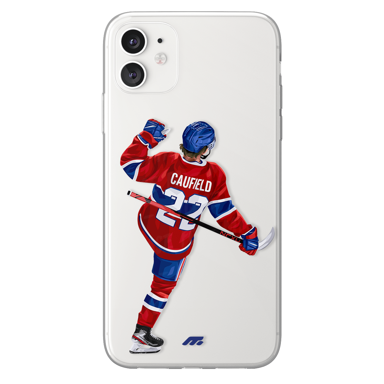 Cole Caufield phone case Montreal Canadiens NHL clear phone case for smartphone
