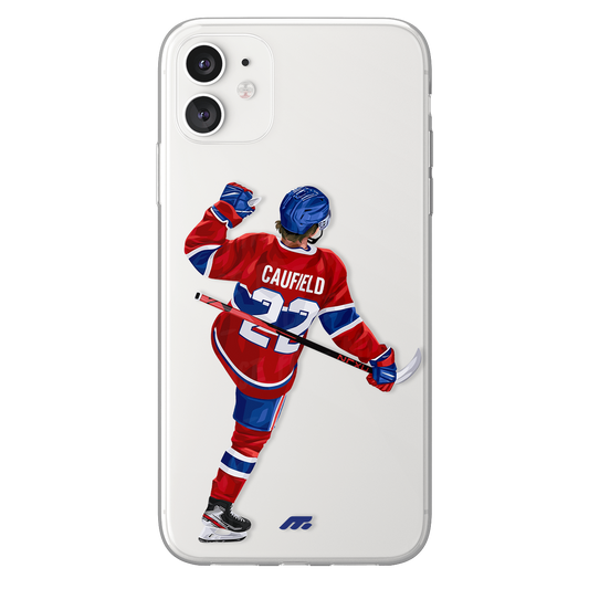 Cole Caufield phone case Montreal Canadiens NHL clear phone case for smartphone