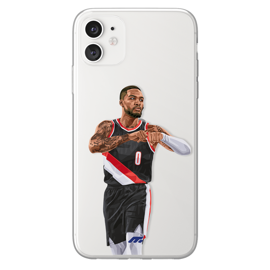 Damian Lillard phone case Portland Trail Blazers NBA clear phone case for smartphone