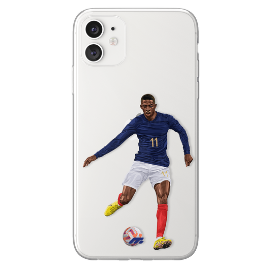 Ousmane Dembélé phone case Equipe de France International football clear phone case for smartphone