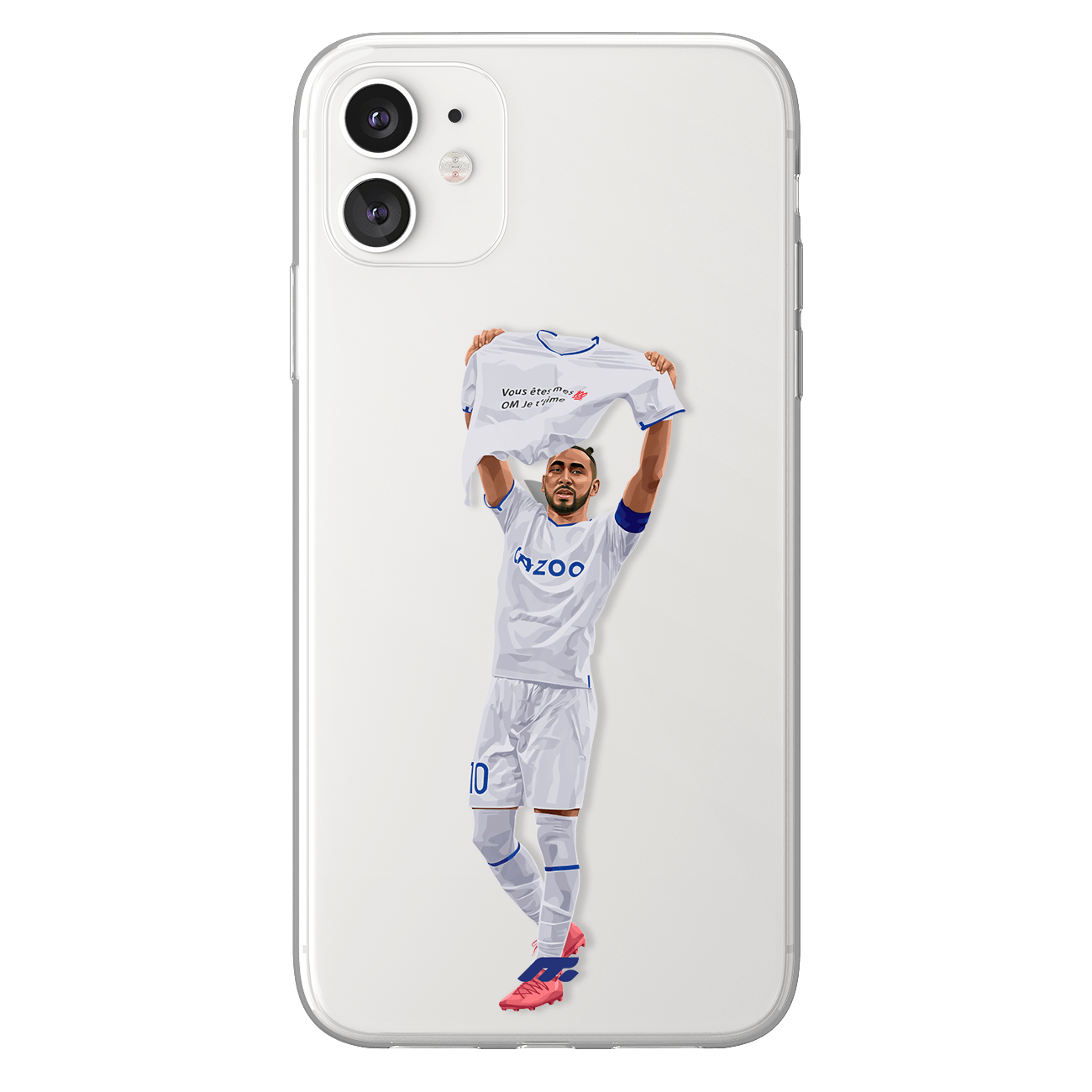 Dimitri Payet phone case Olympique de Marseille Ligue 1 clear phone case for smartphone