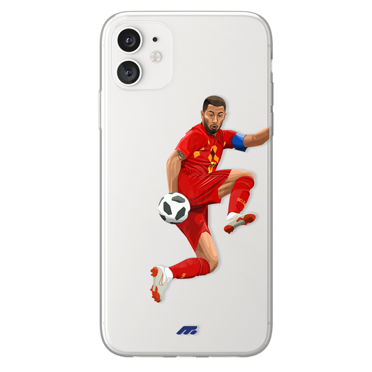 Eden Hazard phone case Belgium International football clear phone case for smartphone