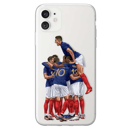 Les Bleus phone case Equipe de France International football clear phone case for smartphone