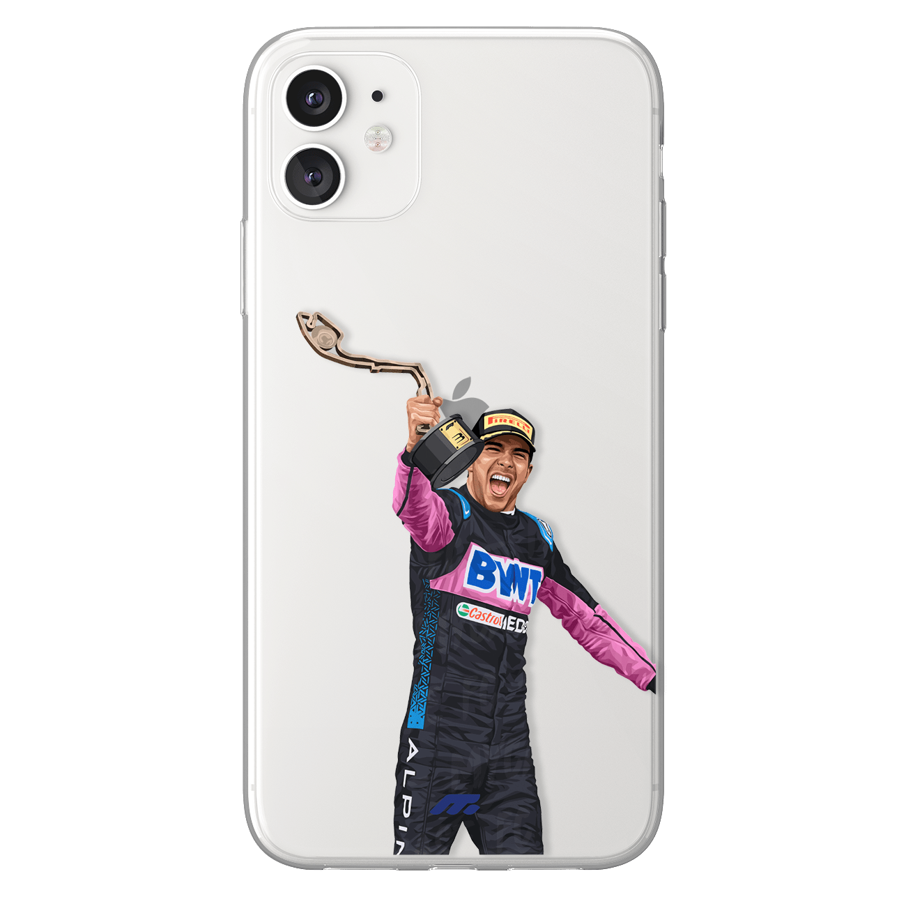 Esteban Ocon phone case Alpine Formula 1 clear phone case for smartphone