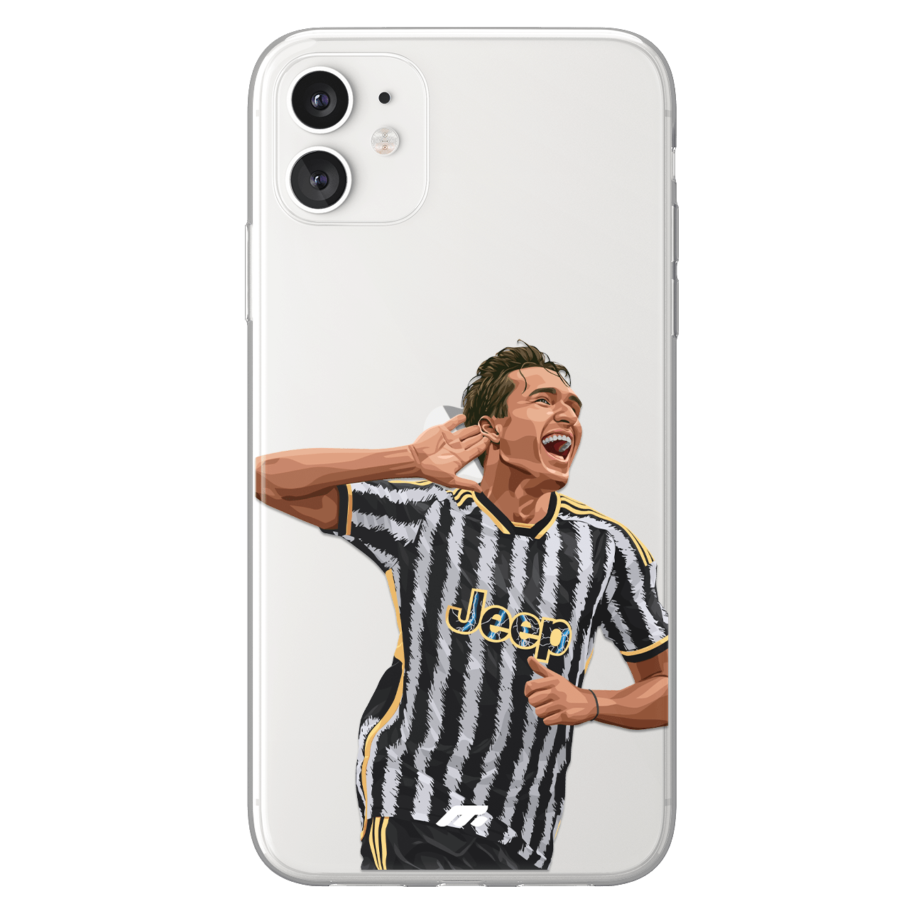 Federico Chiesa phone case Juventus Football Club Serie A clear phone case for smartphone