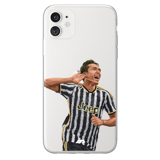 Federico Chiesa phone case Juventus Football Club Serie A clear phone case for smartphone