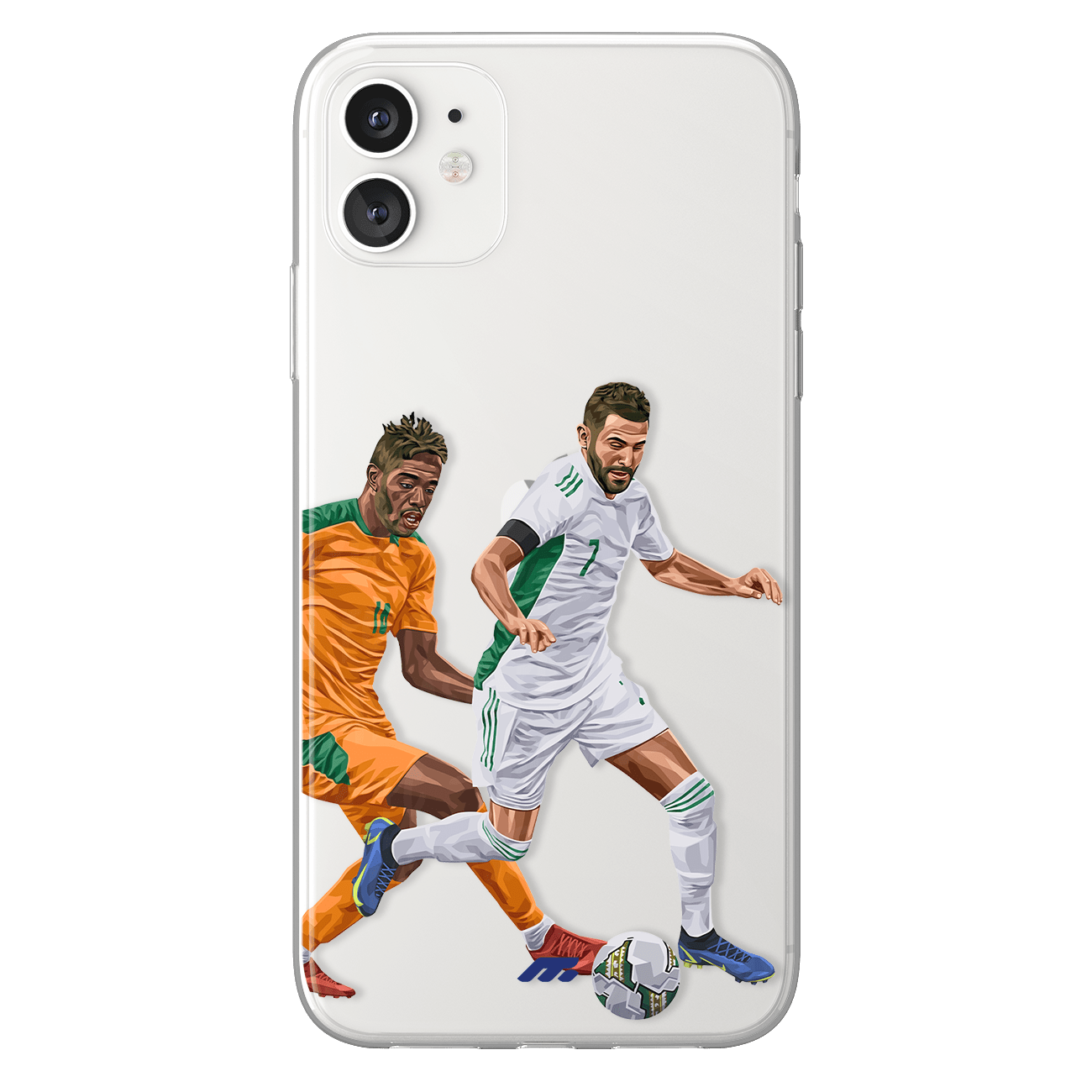 Ryad Mahrez phone case Algeria International football clear phone case for smartphone