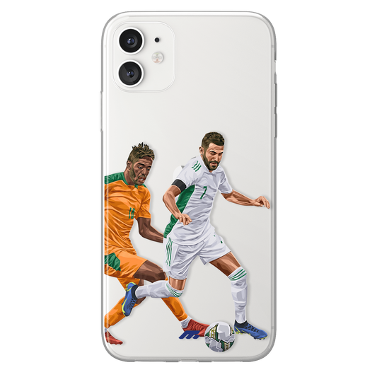 Ryad Mahrez phone case Algeria International football clear phone case for smartphone