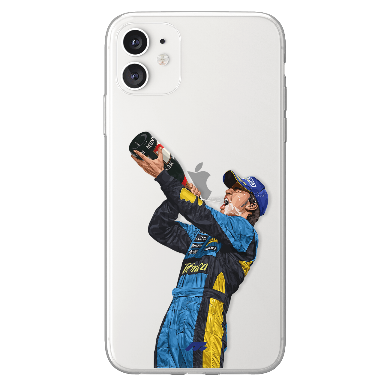Fernando Alonso phone case Renault Formula 1 clear phone case for smartphone