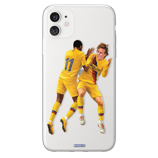 Grizou & Dembouz phone case FC Barcelona La Liga clear phone case for smartphone