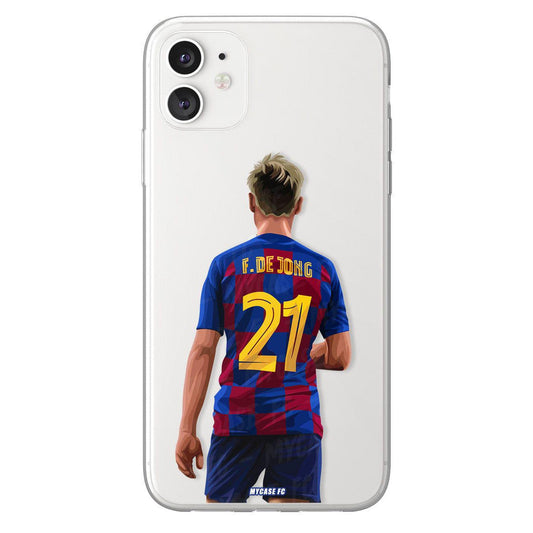 Frenkie De Jong phone case FC Barcelona La Liga clear phone case for smartphone