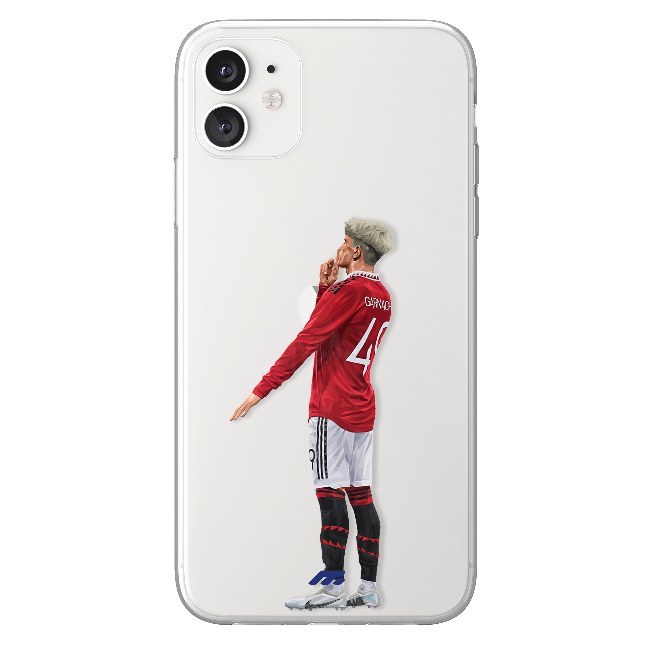 Garnacho phone case Manchester United Premier League clear phone case for smartphone