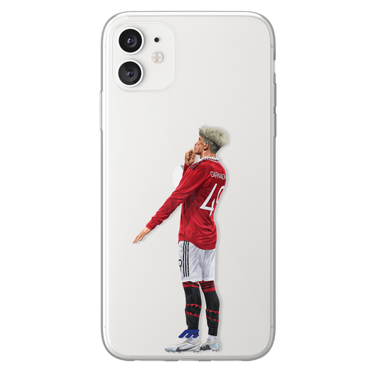 Garnacho phone case Manchester United Premier League clear phone case for smartphone