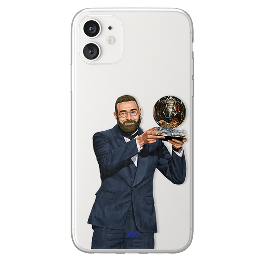 Karim Benzema phone case Real Madrid CF La Liga clear phone case for smartphone