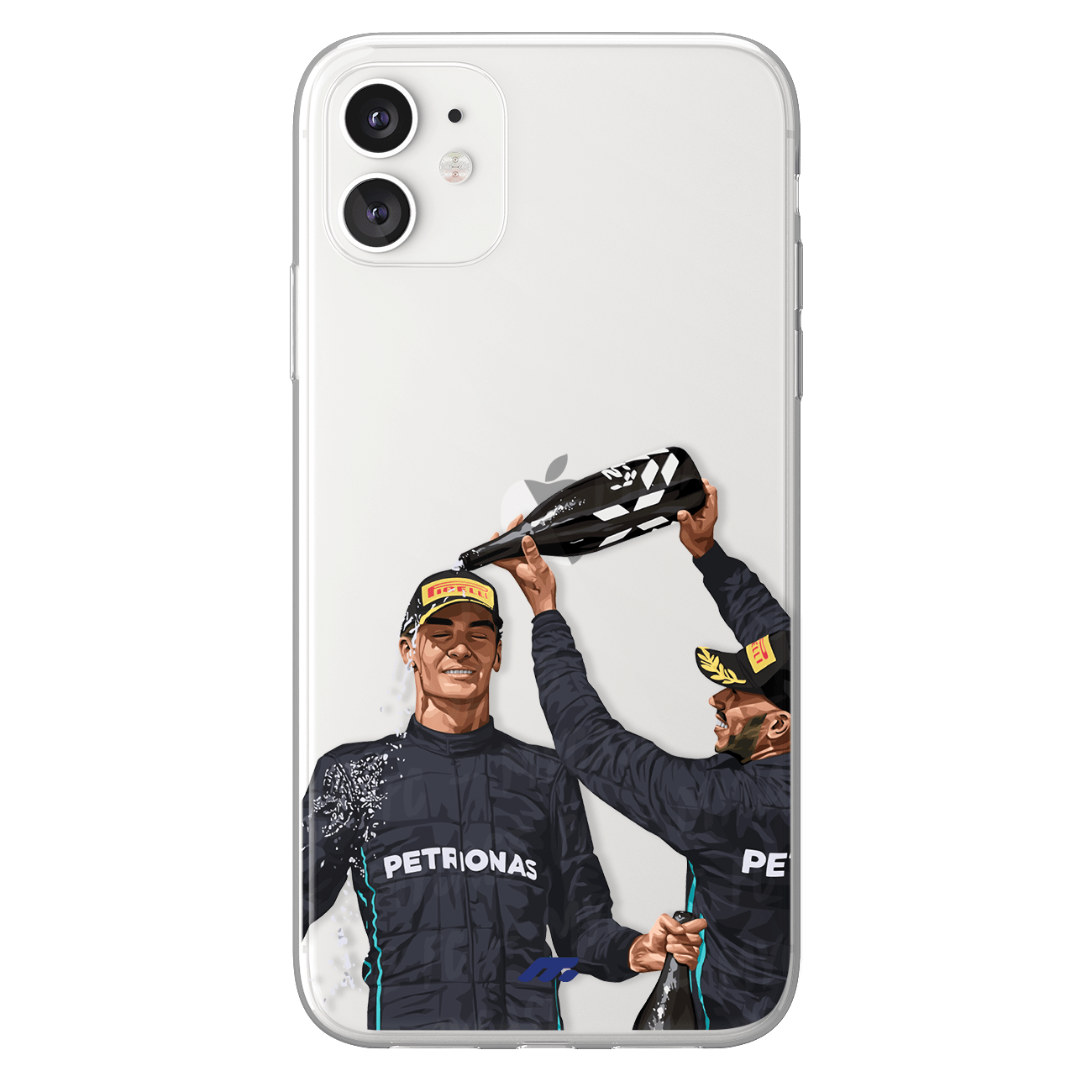 Lewis & George phone case Mercedes Formula 1 clear phone case for smartphone