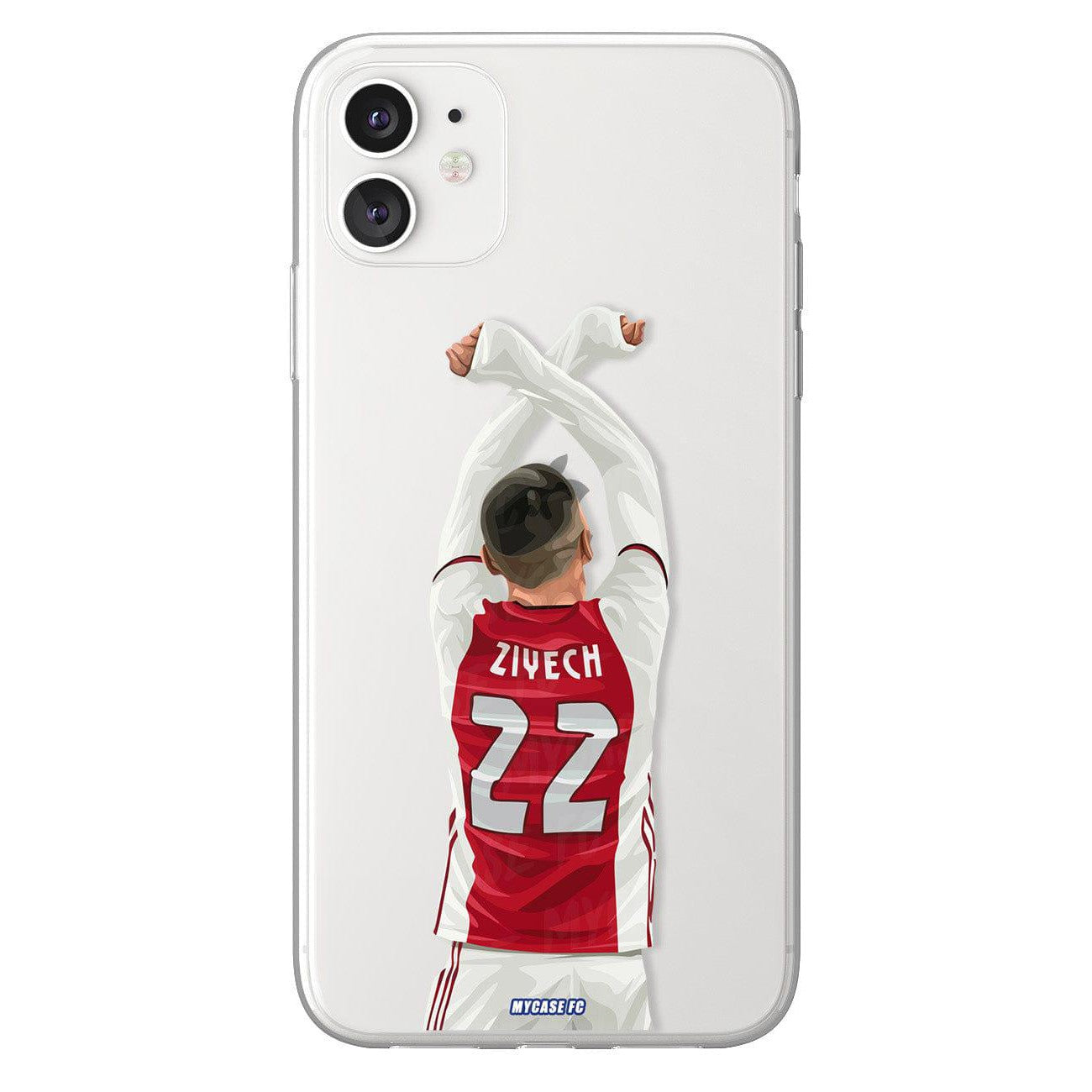 Hakim Ziyech phone case Ajax Amsterdam Eredivisie clear phone case for smartphone