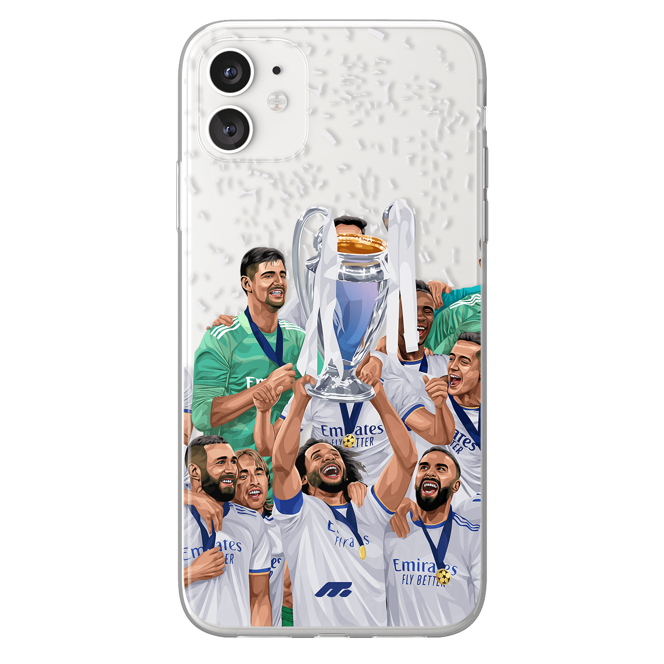 Les Merengues phone case Real Madrid CF La Liga clear phone case for smartphone