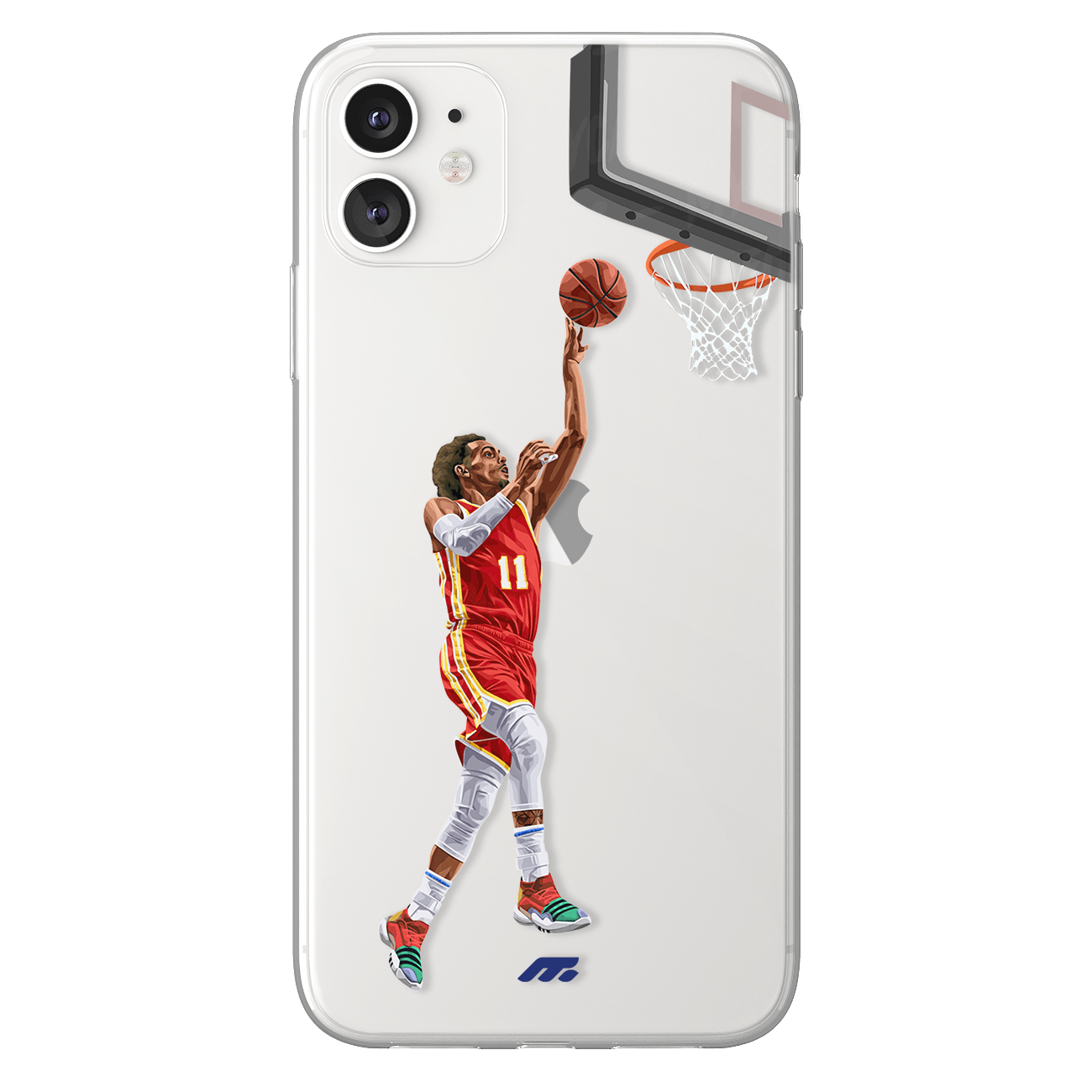 Trae Young phone case Atlanta Hawks NBA clear phone case for smartphone