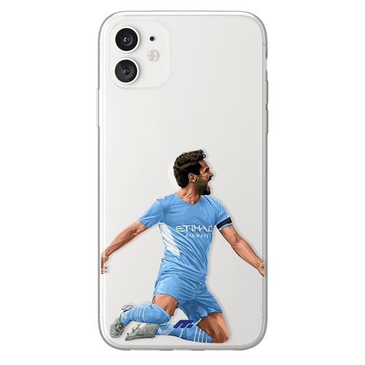 Ilkay Gundogan phone case Manchester City Premier League clear phone case for smartphone