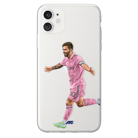 Lionel Messi phone case Inter Miami MLS clear phone case for smartphone